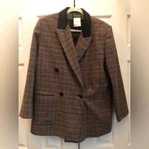 Vintage Harve Benard by Benard Holtzman Wool Coat, Plaid, Size 12